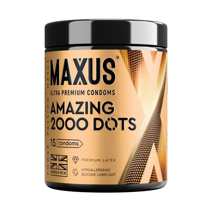 Презервативы с точками Maxus Amazing 2000 Dots