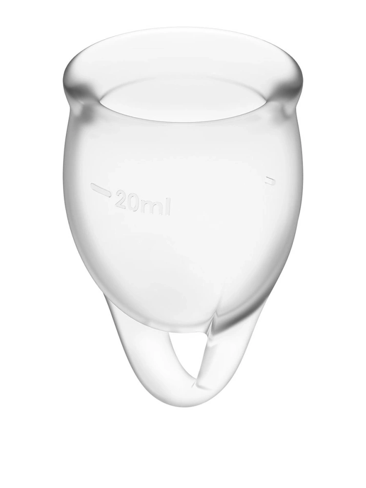 Набор прозрачных менструальных чаш Feel confident Menstrual Cup