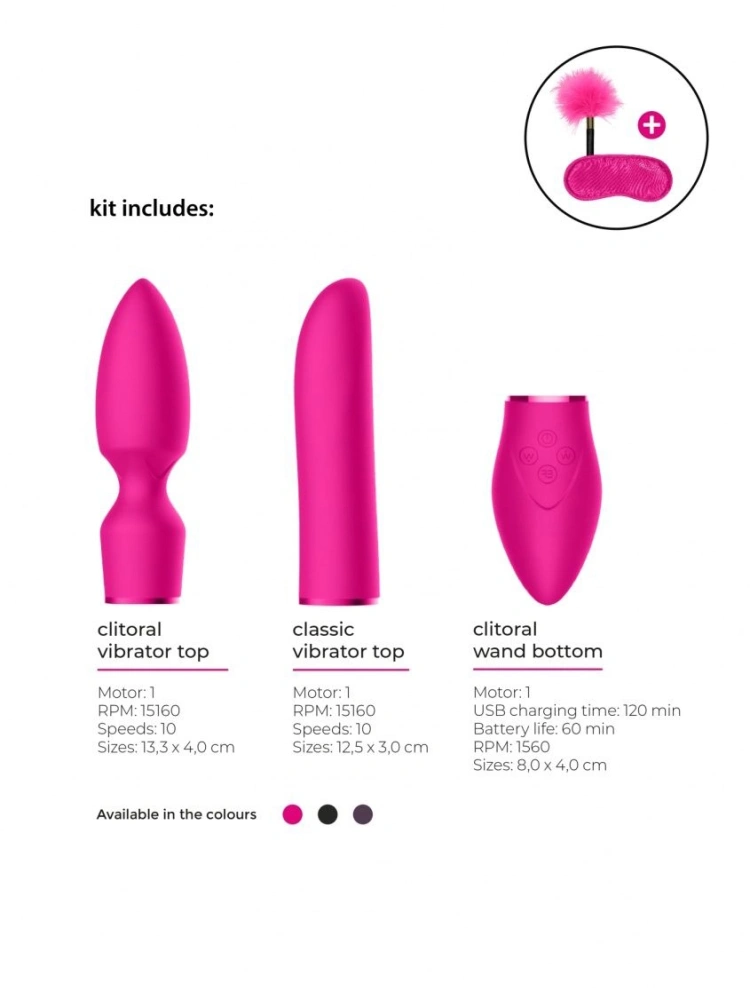 Розовый эротический набор Pleasure Kit №4