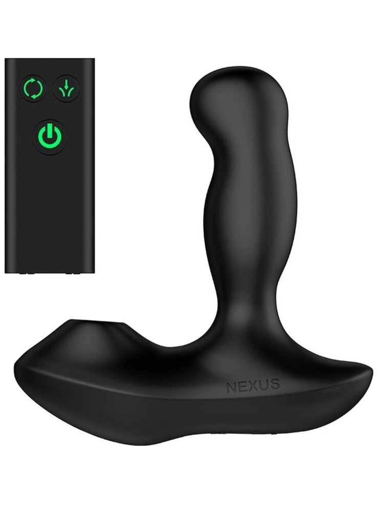 Черный вибратор-ротатор для стимуляции простаты Nexus Revo Air