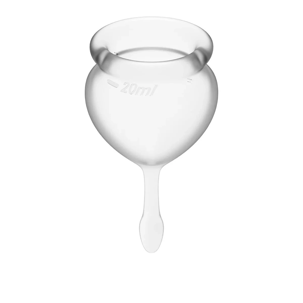 Набор прозрачных менструальных чаш Feel good Menstrual Cup