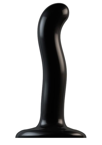 Черный фаллоимитатор-насадка Strap-On-Me P&G spot Dildo size S - 16,4 см.
