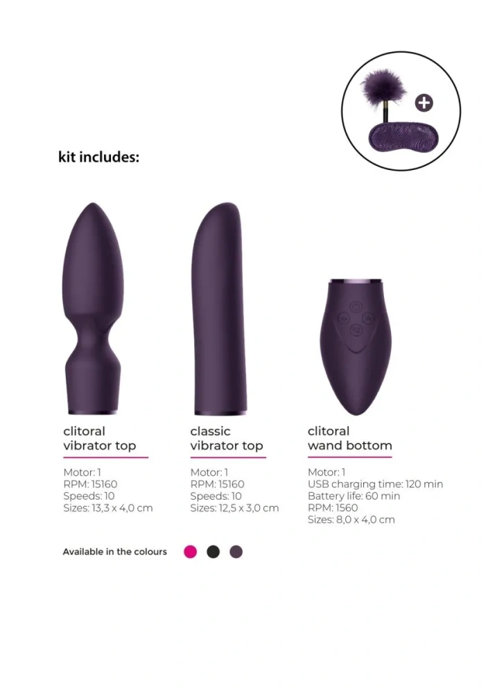 Фиолетовый эротический набор Pleasure Kit №4