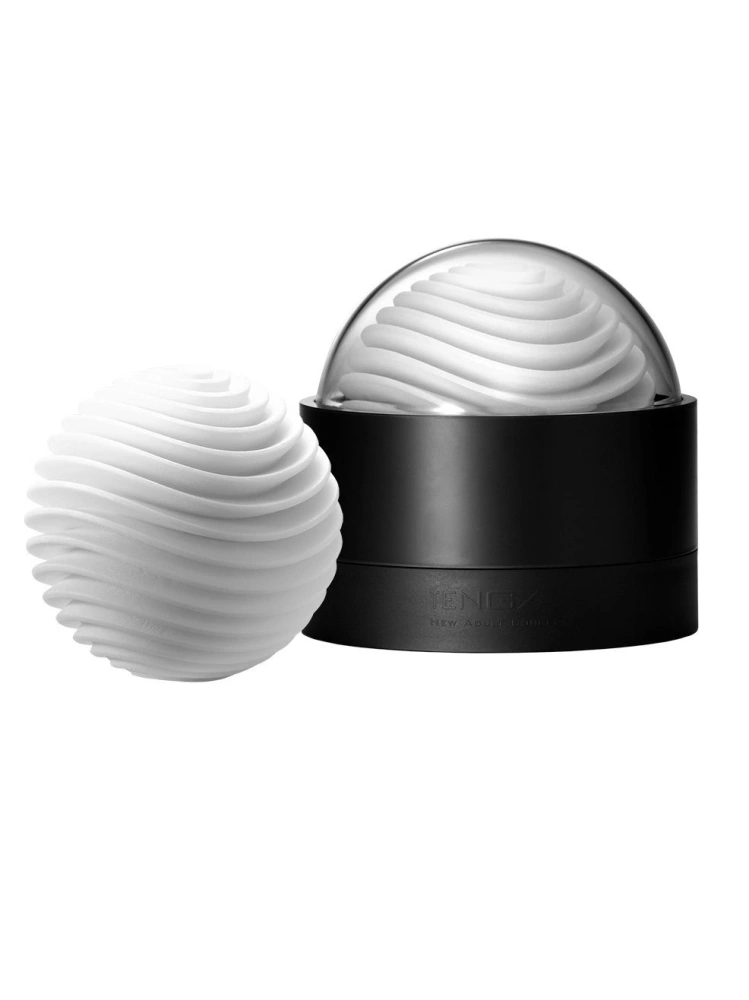 Белый мастурбатор Tenga Geo Aqua