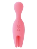 Розовый универсальный вибратор Nymph с подвижными  щупальцами