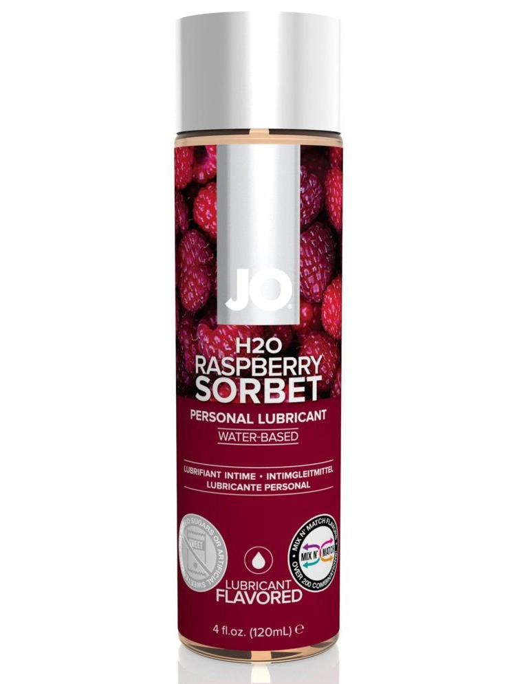 Лубрикант на водной основе с ароматом малинового щербета JO Flavored Raspberry Sorbet