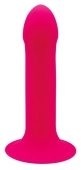Ярко-розовый фаллоимитатор двойной плотности Hitsens 2 - 16,7 см.