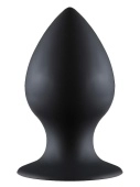 Чёрная анальная пробка Thick Anal Plug Large - 11,5 см.