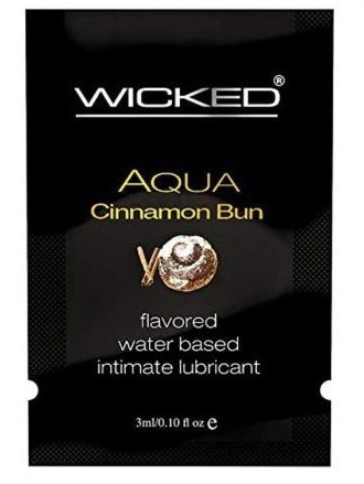 Лубрикант Wicked Aqua Cinnamon Bun с ароматом булочки с корицей - 60 мл.