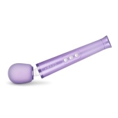 Фиолетовый жезловый мини-вибратор Le Wand Petite c 6 режимами вибрации