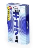 Фиолетовые презервативы Sagami 6 FIT V с волнообразной текстурой - 12 шт.