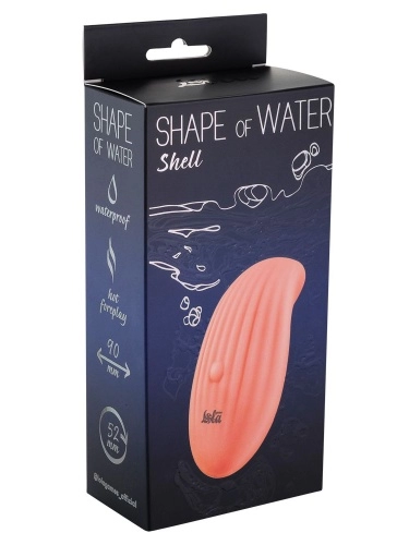 Розовый клиторальный вибратор Shape of water Shell