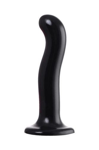Черный стимулятор для пар P&G-Spot Dildo Size M - 18 см.