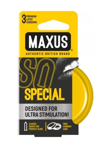 Презервативы с точками и рёбрами MAXUS Special
