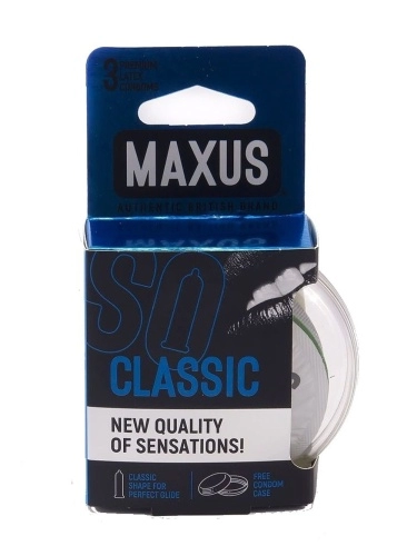 Классические презервативы в пластиковом кейсе MAXUS AIR Classic