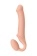 Телесный безремневой страпон Silicone Bendable Strap-On - size L