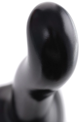 Черный стимулятор для пар P&G-Spot Dildo Size L - 19 см.