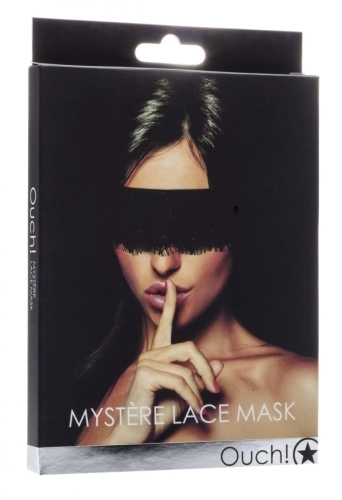 Черная кружевная маска Mystere Lace Mask