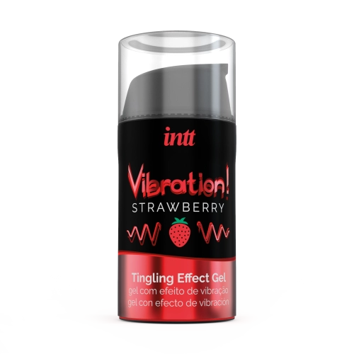 Жидкий вибратор intt Vibration! Strawberry со вкусом клубники